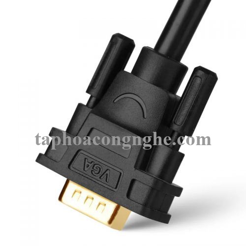 Ugreen 10236 3M màu Đen Cáp chuyển đổi DP sang VGA Hỗ trợ độ phân giải Full HD 1080P DP105 30010236